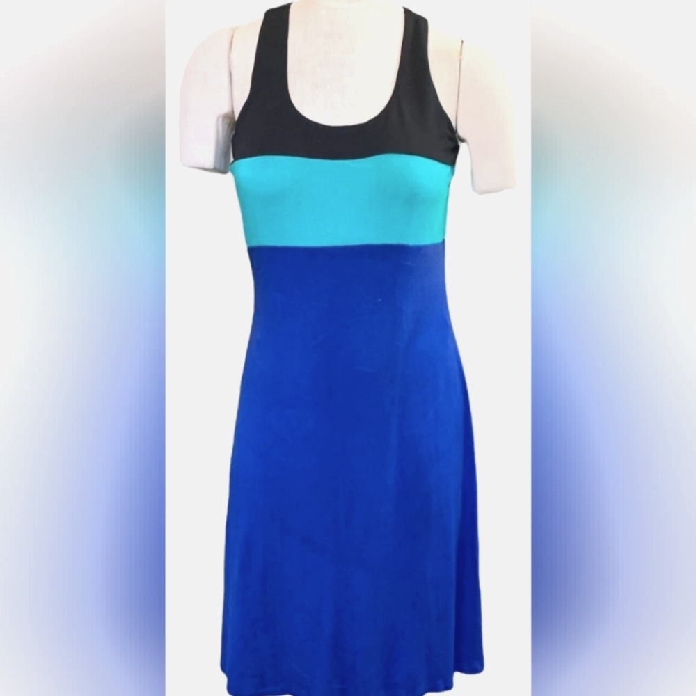 NWT!!!Calvin Klein Colorblock Sleeveless Racerback Dress Size 12